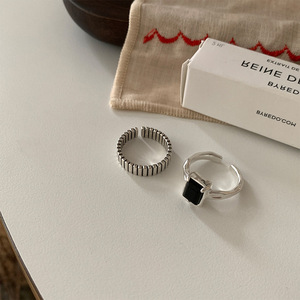 Anillo Abierto de Metal Irregular con Circonita, Diseño Femenino, Nicho Retro, Anillo Simple - Product Image 6
