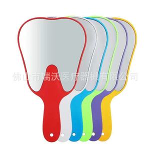 Dental Shaped <b>Mirror</b> <b>Plastic</b> Oral Care Tool For Teeth Inspection Multicolor - Product Image 1