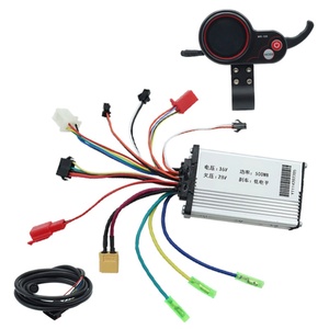 Palancas para Bicicleta Eléctrica MR-100 de 36v 48v con Acelerador de Pulgar y Pantalla LCD para Kit de Conversión de Patinetes Eléctricos - Product Image 1