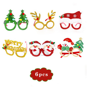 New Arrival Christmas Decoration Glasses Set <b>Holiday</b> Adult Children Gift <b>Hat</b> Head Pat Ring Wholesale - Product Image 3