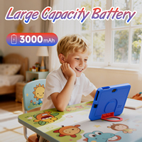 Tablette Android 12.0 de 7 pouces pour enfants, processeur quadricœur puissant, 4 Go de RAM + 32 Go de stockage, appareil photo 2MP, Wi-Fi, tablette portable résistante aux chocs