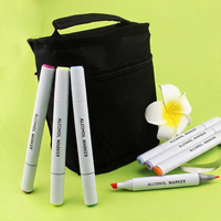 Bestationery Arte Doble Punta Marcador De Alcohol Non Toxic Coloring Dual Tip Permanent Graffiti Paint Art Alcohol Marker Pen