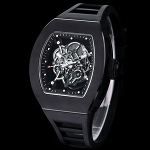 A simple and elegant designer business style <b>second</b> <b>hand</b> hour black ceramic dial men's automatic mechanical wristwatch - Product Image 2