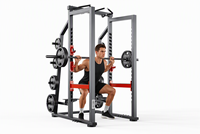 Cage de musculation commerciale en acier avec barre de traction, équipement de fitness robuste pour l'entraînement en force en salle de sport