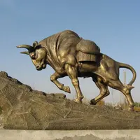ブロンズの雄牛の彫刻をカスタマイズ