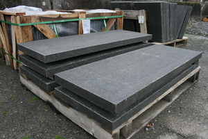 Hiện đại tối màu xám lối vào lối đi tự nhiên <span class=keywords><strong>basalt</strong></span> bước đá vườn - Product Image 2