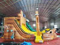 Glissières d'eau gonflables Offre Spéciale de bateau de pirate avec la glissière commerciale de piscine d'eau pour des enfants
