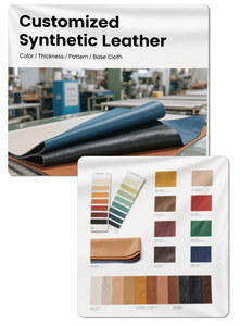 高光珍珠鱼图案压花聚氯乙烯皮革面料 -- 防水弹力笔记本、化妆包、皮带 - Product Image 6