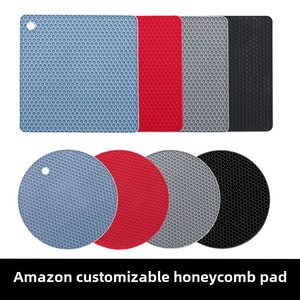 Sht bán buôn Scandinavian tổ ong Silicone tấm cách nhiệt Mat nhà bếp bảng trà chén cà phê món ăn cống khô Pads & Pads - Product Image 2