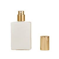 Bouteilles de parfum en verre transparent de luxe en gros 30ml/50ml/100ml avec bouchon en bois, compte-gouttes, sceau et diffuseur à bâtonnets imprimé pour