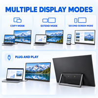 Écran portable OEM 23,8 pouces FHD IPS, double Type-C, support pliable, moniteur de jeu