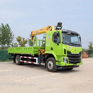 Grue montée sur camion Dongfeng Chenglong M3 4x2, grue à flèche droite XC MG 12 tonnes pour travaux d'ingénierie électrique - Product Image 4
