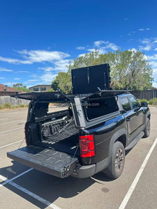 Cubierta Modular para Camioneta <span class=keywords><strong>Ford</strong></span> Ranger, de Aleación de Aluminio, Resistente al Agua, con Cierre Seguro y Luz de Freno, Sin Perforaciones - Product Image 3