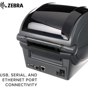 Zebra GX420t Thermal <b>Printer</b> 4 In Print Width USB Serial Ethernet Label <b>Receipt</b> Barcode Desktop Model - Product Image 5
