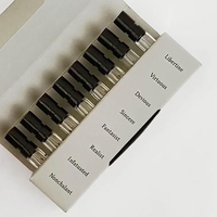 Ensemble de découverte cosmétique d'huiles essentielles personnalisé de 5 pièces ou 7 pièces, échantillon de test, flacon de 2 ml, livret, boîte en papier avec revêtement UV et gaufrage