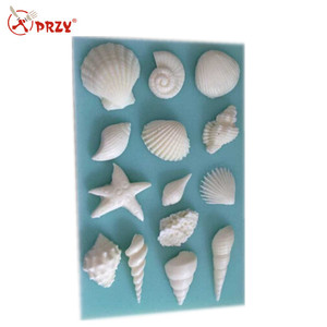 Serie marina, conchas, estrellas <span class=keywords><strong>de</strong></span> <span class=keywords><strong>mar</strong></span>, moldes <span class=keywords><strong>de</strong></span> silicona <span class=keywords><strong>de</strong></span> concha para decoración <span class=keywords><strong>de</strong></span> pasteles - Product Image 1