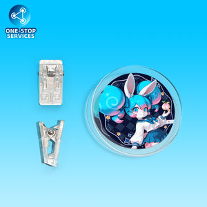 Clip en acrylique PP personnalisé, marchandises d'<span class=keywords><strong>anime</strong></span>, fabrication directe, clip en acrylique PP imprimé sur mesure avec personnage d'<span class=keywords><strong>anime</strong></span> - Product Image 2