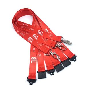BSBH Custom ID Card Holder <b>Lanyard</b> Breakaway Safety Feature Hook Silk Screen High Quality <b>Polyester</b> Material for Schools - Product Image 3