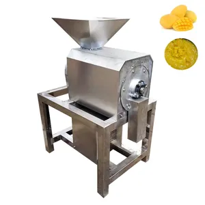 Otomatik küçük Mango püresi hamuru sıkacağı makinesi ekstraktör makinesi yenidünya sebze meyve kağıt hamuru makinesi