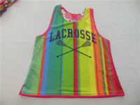 Chalecos de Lacrosse Sublimados Personalizados, Reversibles, de Malla, Transpirables, de Secado Rápido, para Entrenamiento en Equipo, para Hombres y Mujeres, OEM