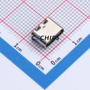 HYCW450-USBC16-650B USB Connector SMD Connector ( Connector Type: Type-C )( Gender: Female )( Mounting Type: Horizontal Mount ) - Product Image 1