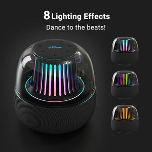 Lampe de chevet transparente haut de gamme 12W avec haut-parleur, <span class=keywords><strong>musique</strong></span> personnalisable via application, stéréo TWS, pour décoration intérieure et cadeau - Product Image 2