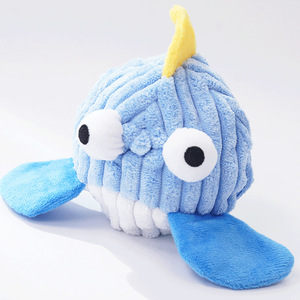 Plush Dog <b>Toy</b> Fish Shape Squeaky <b>Interactive</b> Throwing <b>Pet</b> Plaything 100g Cartoon Design - Product Image 3