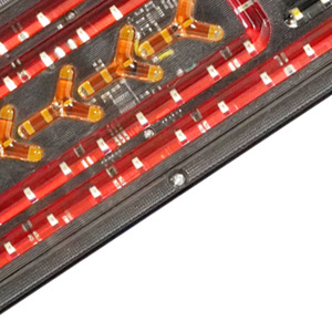 Barre de feux arrière de camion à LED, <span class=keywords><strong>clignotant</strong></span> super lumineux, feu de freinage, feu de recul avec protection en treillis métallique pour camion de 10 à 30 <span class=keywords><strong>volts</strong></span> - Product Image 3