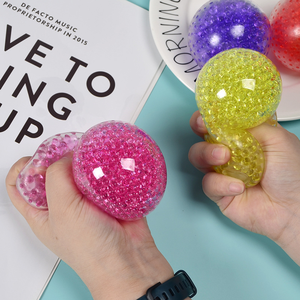 Nouveaux produits 2025 : Mini balles anti-stress rondes en TPR, jouets sensoriels extensibles à presser avec billes d'eau et gel pour enfants (garçons et filles) - Product Image 2
