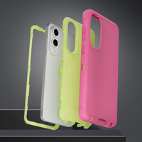 Étui antichoc 3in1 pour téléphone Samsung S25 Edge TPU PC Hybrid Hard Cell Phone Case pour Samsung S25 Ultra avec Clip