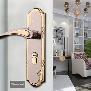 Khóa Hợp Kim Nhôm Khóa Bảo Mật Xi Lanh Khóa Cửa Ra Vào Có Khóa Và Tay Nắm Cửa Cho Cửa Nội Thất - Product Image 2