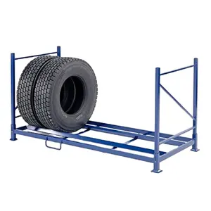 Tire Pallet 2024 High Quality Heavy Duty Tyre Tire Stacking Rack Warehouse Storage Tire Racking System