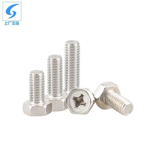 Tornillo Hexagonal de Acero Inoxidable 304 de Shanghái y Guangzhou, M4 M5 M6, Clase 8.8, Estándar GBT 29.2 2013 - Product Image 2