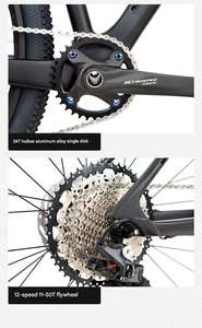 Bicicleta de Montaña <span class=keywords><strong>MTB</strong></span> de <span class=keywords><strong>Carbono</strong></span> con Suspensión Completa, 12 Velocidades, Cambio Electrónico Inalámbrico, Frenos de Disco Hidráulicos, Horquilla RockShox - Product Image 4