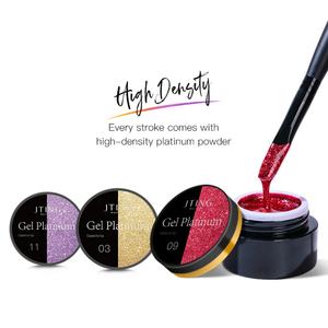 JTING Nuevo Gel de Uñas UV LED de 12 Colores, Gel Brillante con Destellos Platino, Pintura en Gel, OEM ODM, Marca Privada - Product Image 5