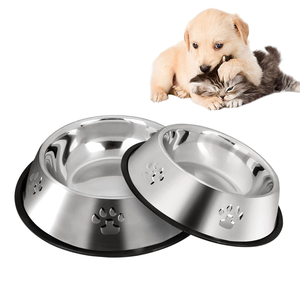 Tazón para Perros de Acero Inoxidable Pulido Antideslizante y Fácil de Limpiar, para Perros Pequeños y Grandes, Venta al Por Mayor - Product Image 1