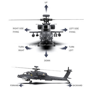 Hélicoptère télécommandé LK Toys 1/32 F11-S <span class=keywords><strong>AH64</strong></span> RC 2.4G 6CH sans ailerons 6G/3D avec GPS - Product Image 3