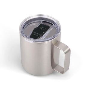 Wholesale 12oz 18/8 Stainless Steel Double-Walled Coffee Mugs <b>with</b> Handle Lid and Custom Logo for Gifts Drinkwares for Travel - Product Image 5