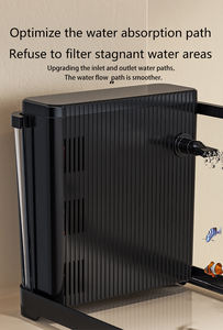 <span class=keywords><strong>Aquarium</strong></span> écologique pour l'aménagement paysager domestique, réservoir de poissons en plastique transparent, <span class=keywords><strong>aquarium</strong></span> en acrylique de bureau avec filtre latéral - Product Image 5