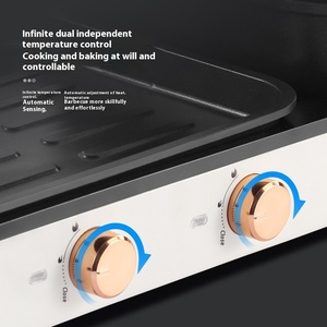 2026 2 in 1 Electric Hot Pot & BBQ Grill Smokeless Indoor Shabu Shabu With Separate Dual Temperature <b>Control</b> for 2-10 People - Product Image 5