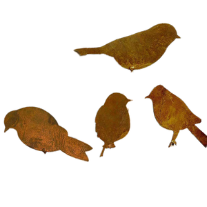 Escultura Decorativa de Acero con Silueta de Pájaro <span class=keywords><strong>Oxidado</strong></span>, Adorno <span class=keywords><strong>para</strong></span> Jardín, Patio o Valla, Estilo Rústico - Product Image 3