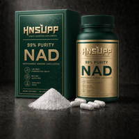 Complément alimentaire liposomal NAD, 120 capsules, complément alimentaire pour l'énergie cellulaire, vitalité quotidienne, soutien au bien-être, végétalien, sans OGM