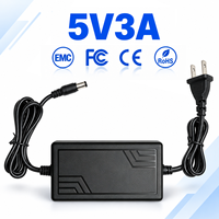 Services ODM/OEM Adaptateur secteur 15W 5V 3A AC/DC avec connecteurs DC multiples, adaptateur de bureau pour ventilateur, audio, écran LED, décodeur