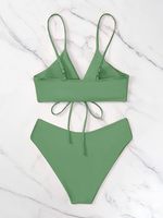 Ensemble Micro Bikini Sexy pour femmes coupe haute String Triangle séchage rapide grande taille XS maillots de bain plage Shorts de bain coussinets à manches courtes