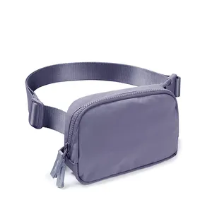 Tùy Chỉnh 2-Cách Dây Kéo Unisex Túi Vành Đai Với Có Thể Điều Chỉnh Dây Đeo Fanny Gói Mini Eo Pouch Cho Ngoài Trời Đi Bộ Đường Dài Chạy Du Lịch