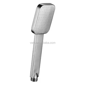 SUS304 High Water Pressure Handheld Shower Head Brushed Surface Stainless Steel Shower Head
