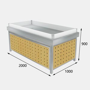 Expositor Refrigerado Personalizado para Supermercado, Balcão de Exibição de Congelados, Mesa de Exibição de Peixes e Frutos do Mar - Product Image 3