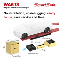 Machine d'alignement de roues portable SmartSafe WA613, aligneur de roues magnétique sans fil 3D