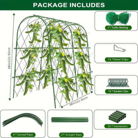 Soporte Metálico para Hortalizas, Rejilla de Acero Inoxidable HDPE para Plantas Trepadoras, Ideal para Jardín y Invernadero, Venta al Por Mayor