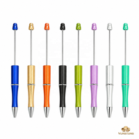 Stylo à perles DIY : Écriture fluide, design interchangeable, idéal pour projets scolaires, cadeaux de fête, ensemble créatif de stylos perlés pour étudiants